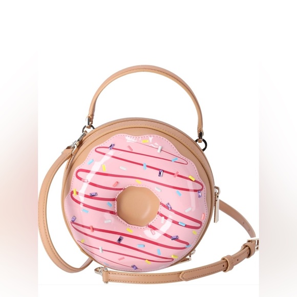 Kate Spade Coffee Break SET Donut Doughnut Crossbody, Cardholder & Necklace, NWT - Picture 12 of 16